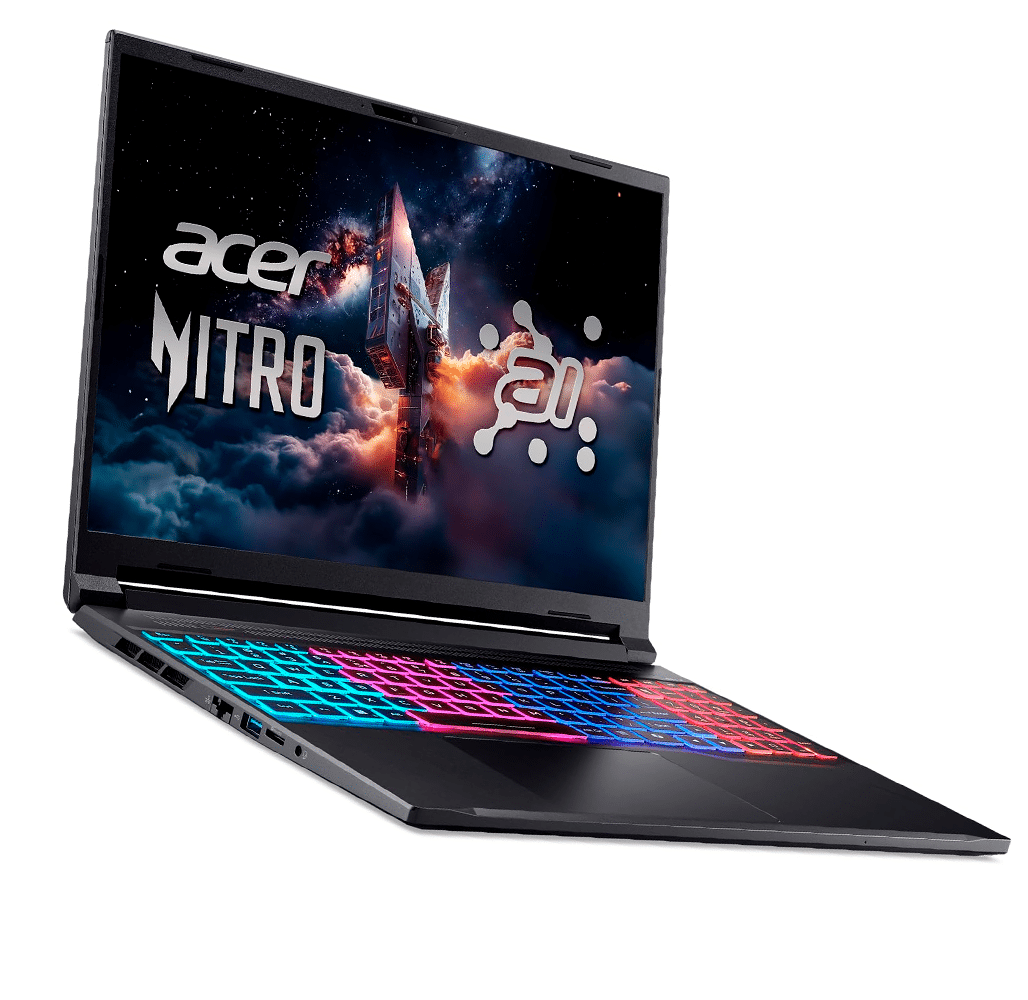 Laptop Gamer Acer Nitro V 16 ANV16S-41-R2AJ Ryzen 7 260 32GB RAM 1TB SSD RTX 5060 8GB 16" WUXGA Windows 11 Obsidian Black - Imagen 3